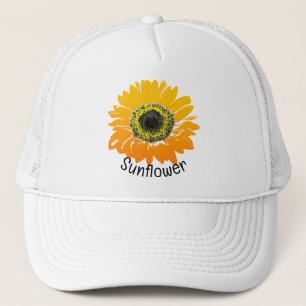 Casquette de design de tournesol