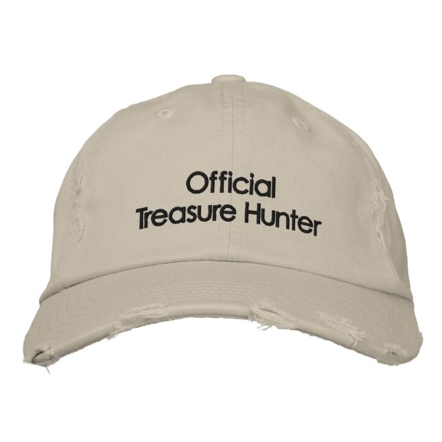 Casquette de détection des métaux brodés (Devant)