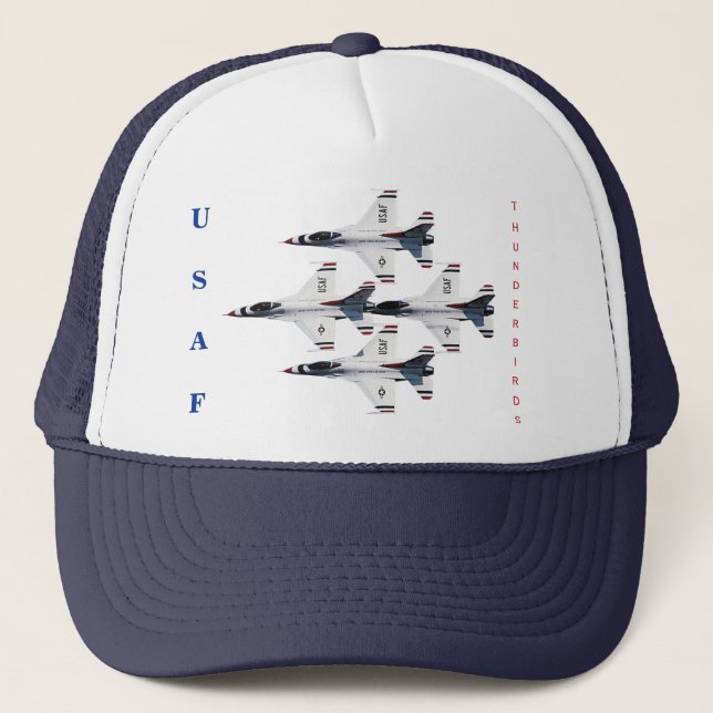Casquette de diamant de F-16 de Thunderbirds (Devant)