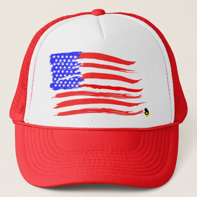 Casquette de drapeau américain (Devant)