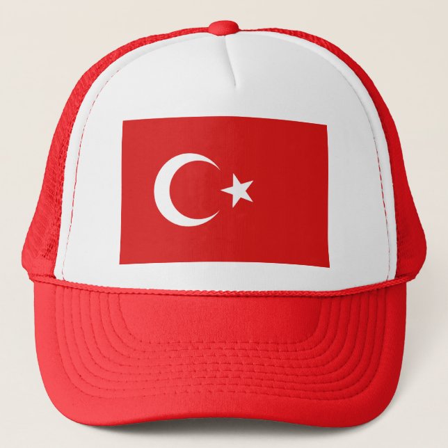 Casquette de drapeau de la Turquie (Devant)
