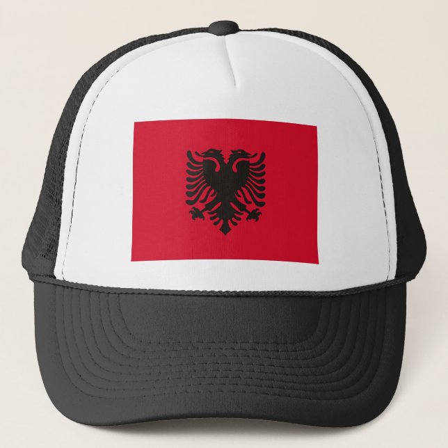 Casquette de drapeau de l'Albanie (Devant)