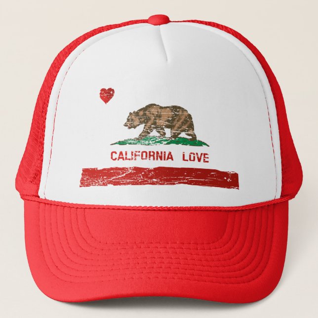 Casquette de drapeau d'état d'amour de la (Devant)