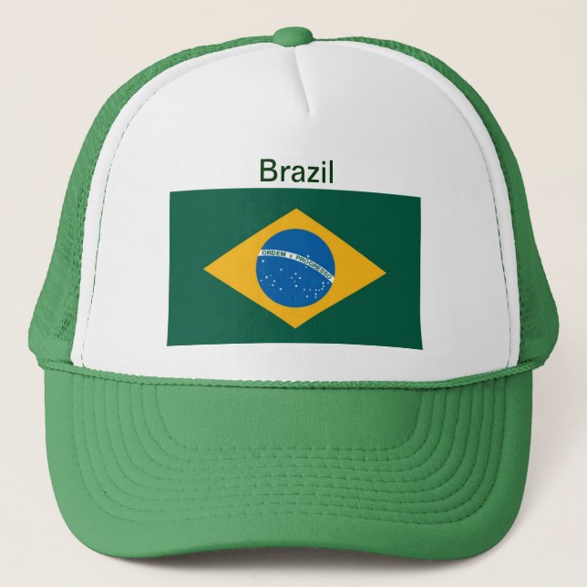 Casquette de drapeau du Brésil (Devant)