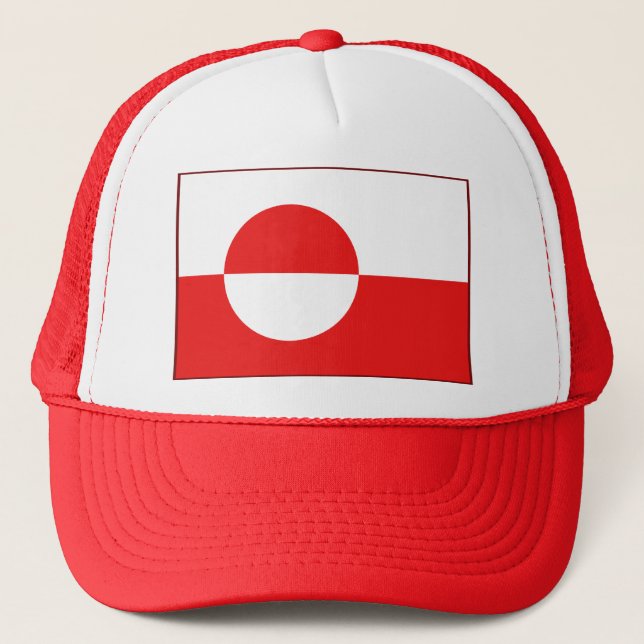 Casquette de drapeau du Groenland (Devant)