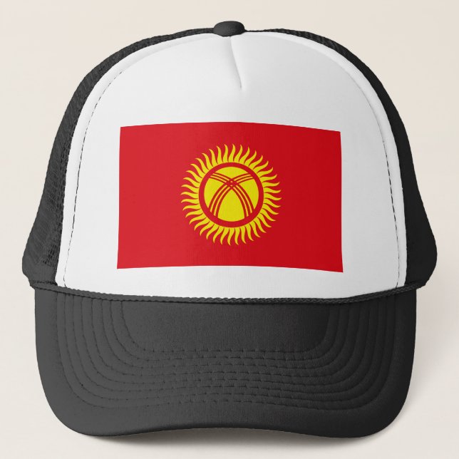 Casquette de drapeau du Kirghizistan (Devant)
