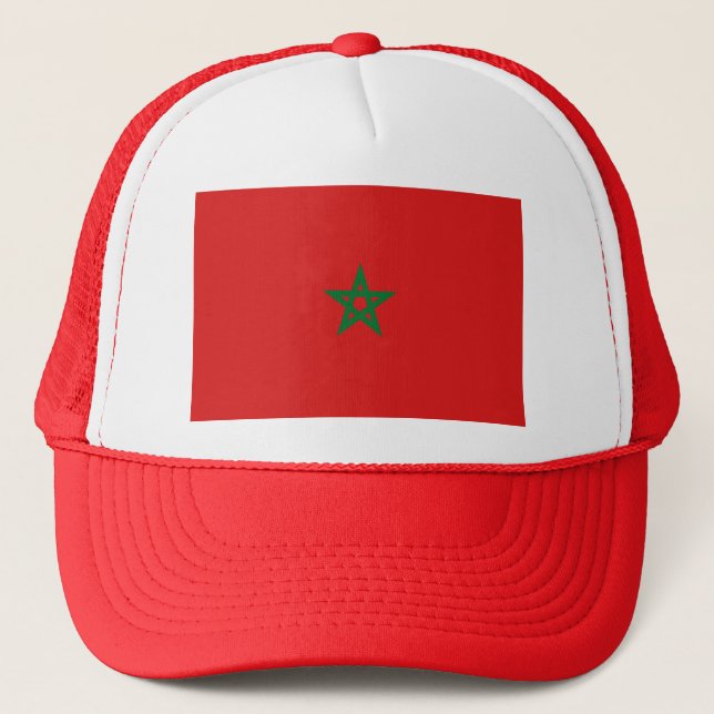 Casquette de drapeau du Maroc (Devant)