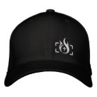 Casquette de Flexfit de logo d'encre d'incendie