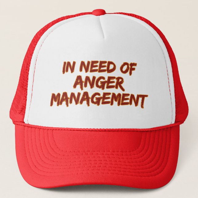 Casquette de gestion de la colère - choisissez la  (Devant)