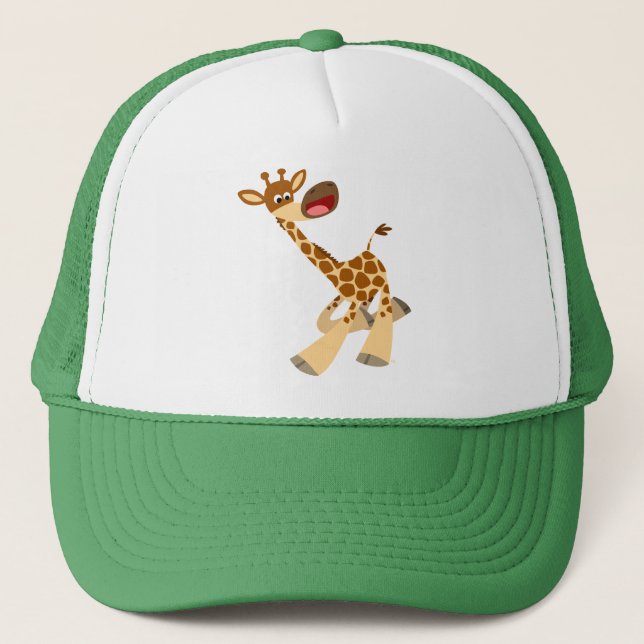 Casquette de Giraffe Ambling Cartoon (Devant)