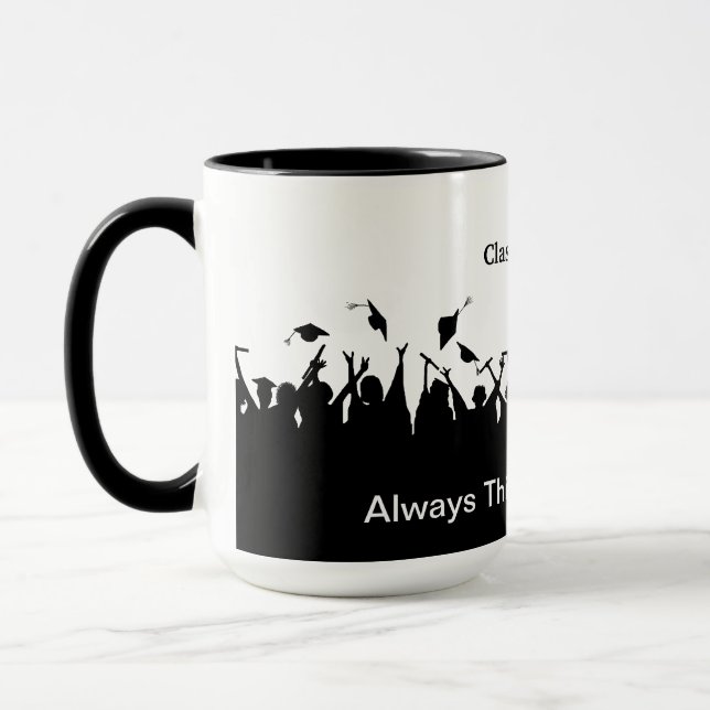 Casquette de graduation Toss Silhouette Mug pour C (Gauche)