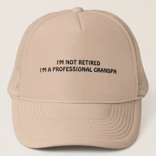 CASQUETTE DE GRAND-PAPA POUR L'HOMME RETIRÉ