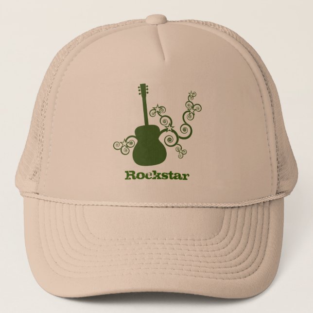 Casquette de guitare Rockstar, vert (Devant)