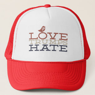 Casquette de haine d'atouts d'amour