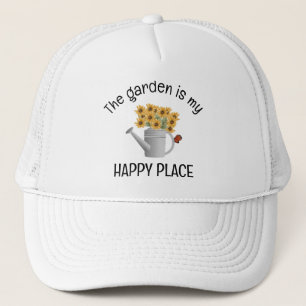 Casquette de jardinage de canettes d'eau