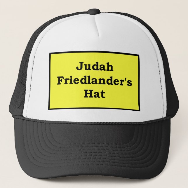 Casquette de Judah Friedlander, jaune (Devant)