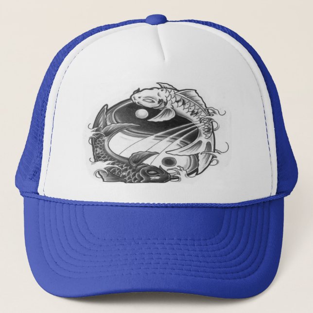 casquette de koi de yang de yin (Devant)