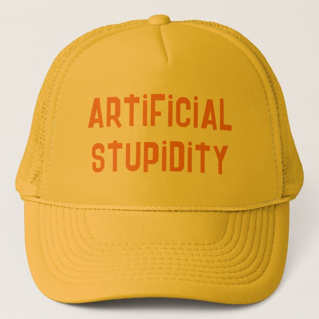 Casquette de la bêtise artificielle (Devant)