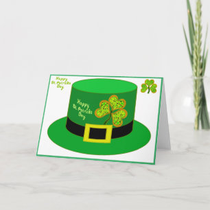Casquette de la fête de la carte St Patrick Leprec