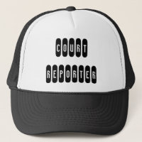 Casquette de la lettre blanche noire du journalist