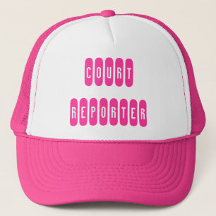 Casquette de la lettre blanche rose Prouth Court R