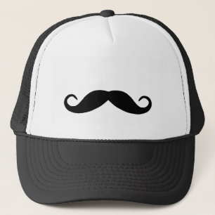 Casquette de la moustache noire