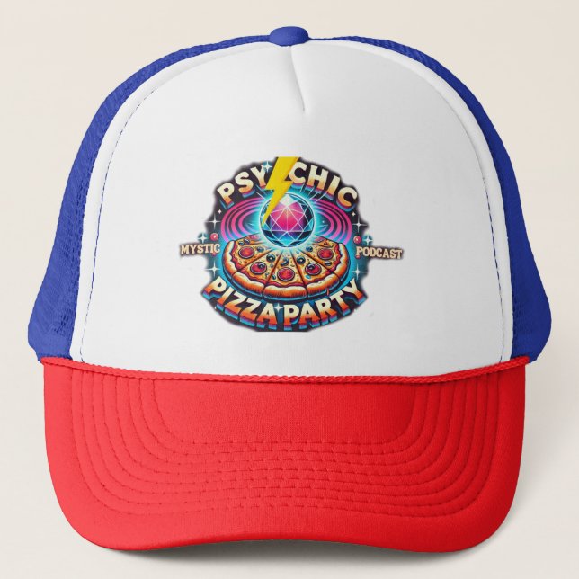 Casquette de la partie de pizza de Podcast Mystic (Devant)