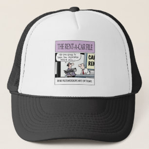 Casquette de la société de location de voiture