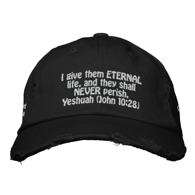 Casquette de la vie éternelle (lettres blanches su (Devant)