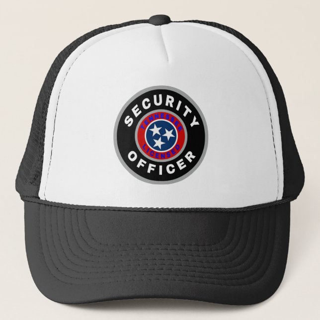 Casquette de l'agent de sécurité du Tennessee noir (Devant)