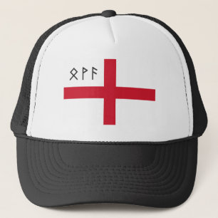 Casquette de l'Angleterre - drapeau avec les runes