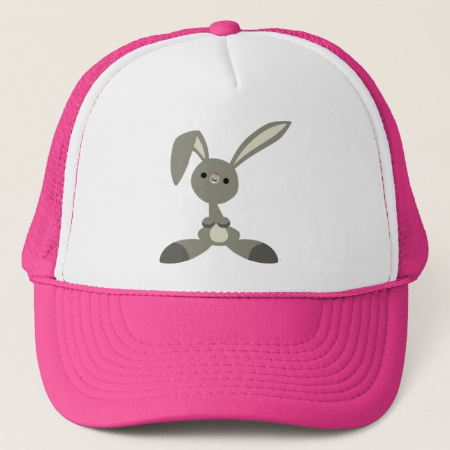 Casquette de lapin de caricature Curieux (Devant)