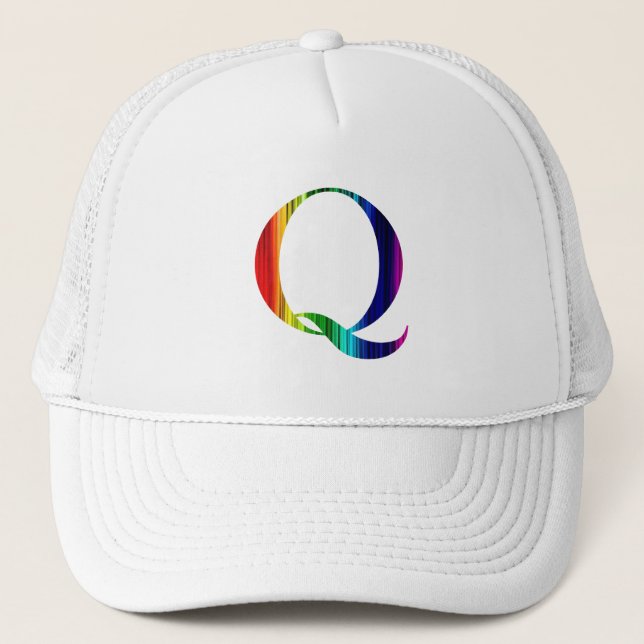 Casquette de l'arc-en-ciel Q (Devant)