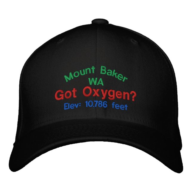 Casquette de l'élévation Mount Baker Washington (Devant)