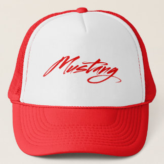 Casquette de lettrage de mustang