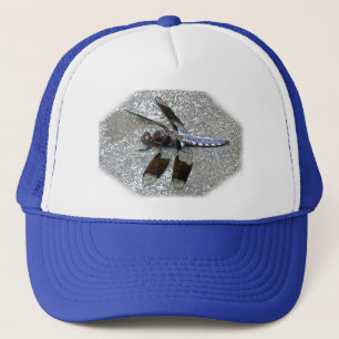 Casquette de libellules bleues