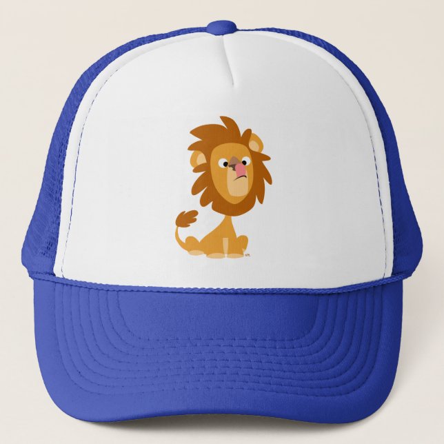 Casquette de Lion à caricature soyeux (Devant)