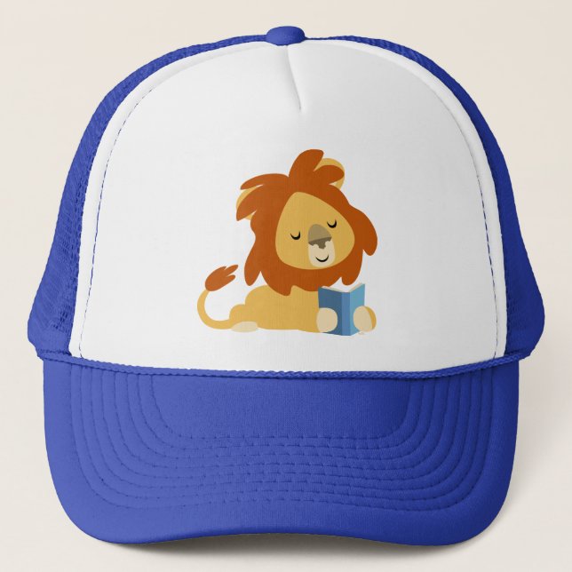 Casquette de Lion en Lion à lecture mignonne (Devant)