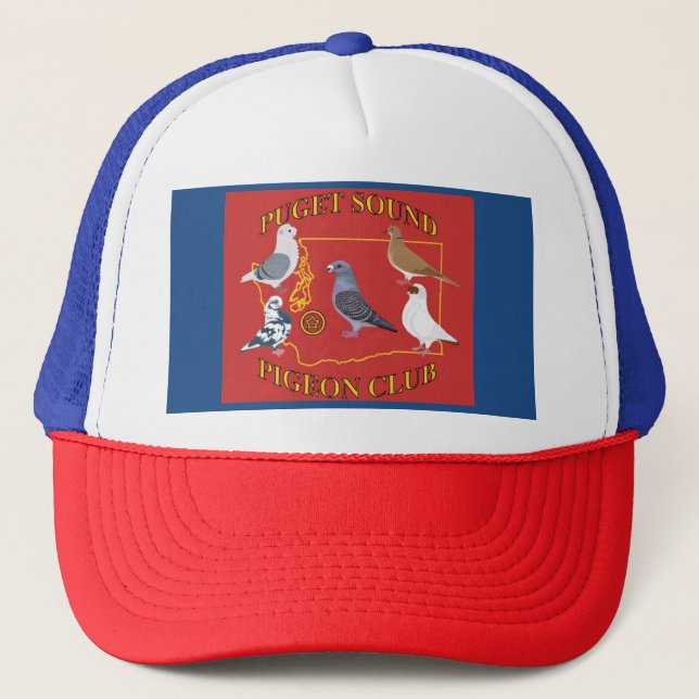 Casquette de logo de club de pigeon de Puget Sound (Devant)