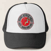 Casquette de logo de gril de crise cardiaque