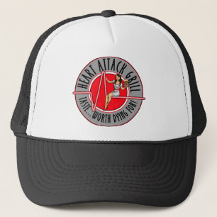 Casquette de logo de gril de crise cardiaque