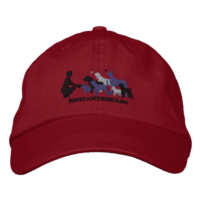 Casquette de logo gris brodé (Devant)