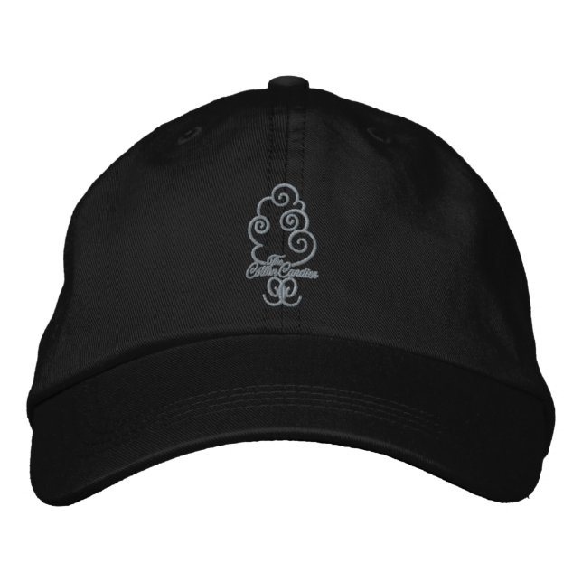 Casquette de logo piqué par cc, noir (Devant)