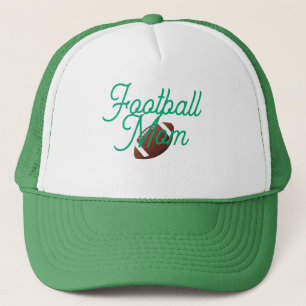 Casquette de Maman de Football Vert et Blanc