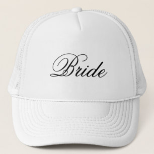 Casquette de mariée blanc simple