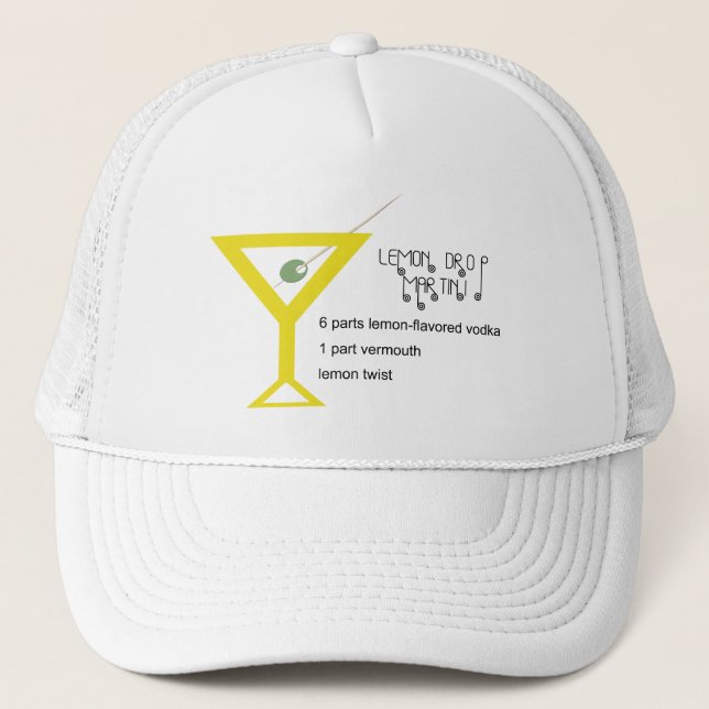 Casquette de Martini de baisse de citron (Devant)