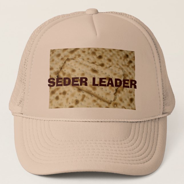 CASQUETTE DE MATZAH DE PÂQUE DE CHEF DE SEDER (Devant)