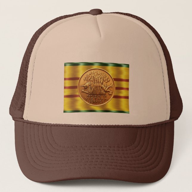 Casquette de médaille de service du Vietnam (Devant)