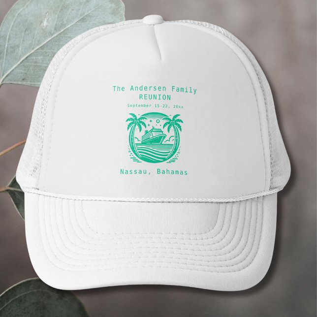 Casquette de monogramme de réunion familiale | Gro (Créateur téléchargé)