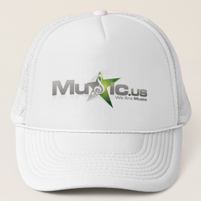 Casquette de Music.us - blanc (Devant)
